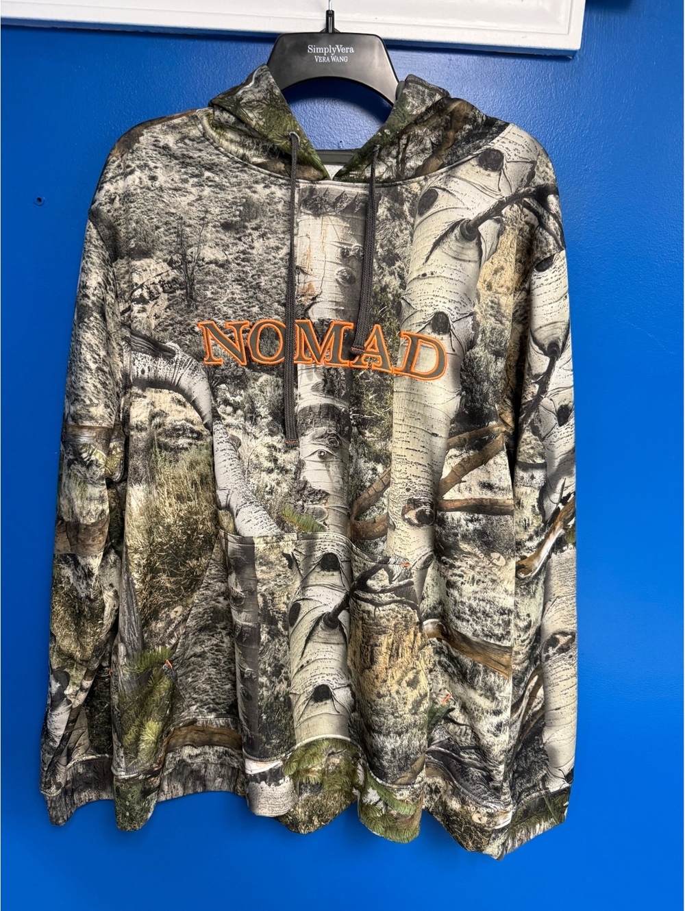 Nomad M XL Camo Performance Fleece Hunting Hoodie Birch Bark Camouflage Pullover